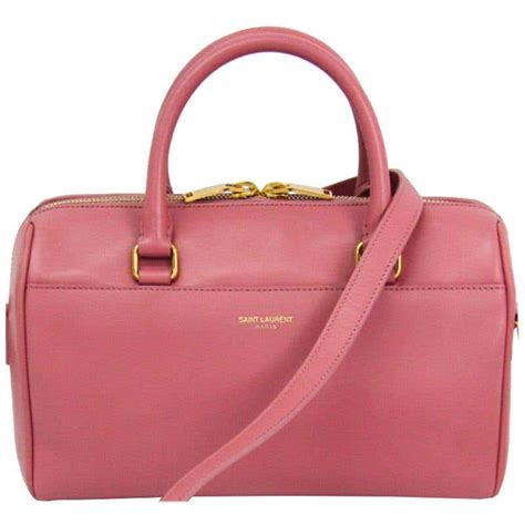 Saint Laurent 2Way Classic Baby Duffel in Pink Leather